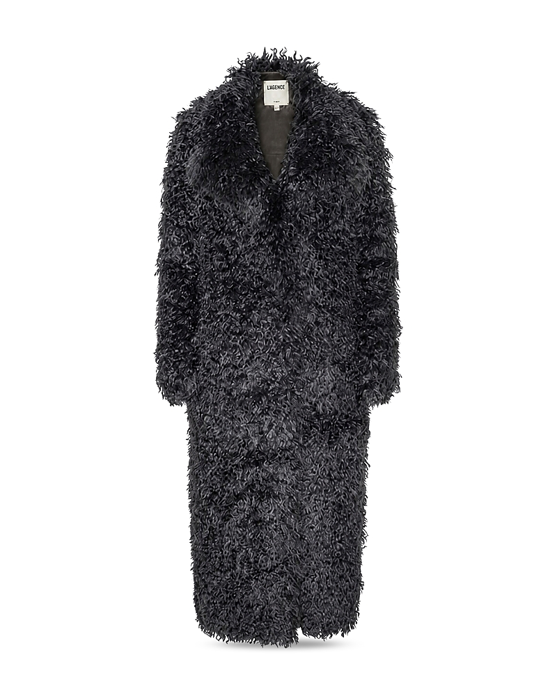 L'Agence Lizbeth Long Faux Fur Jacket