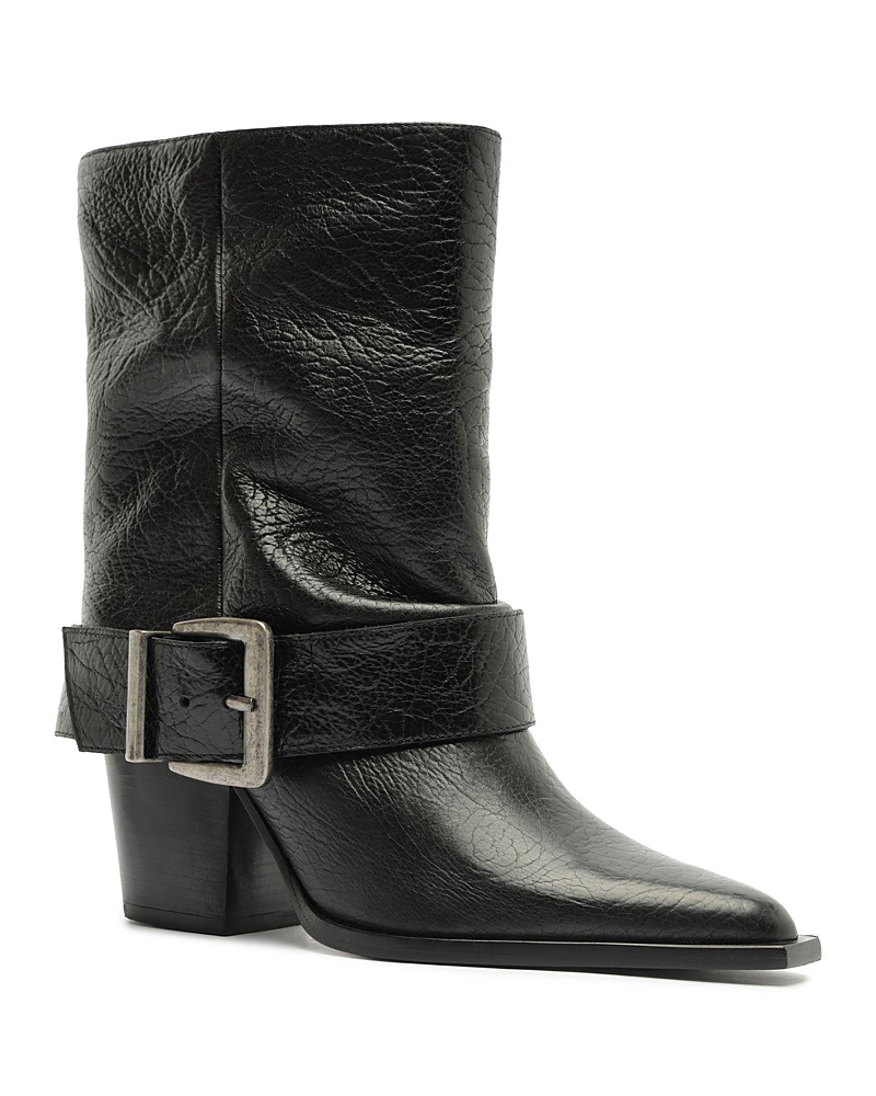 Schutz Women's Parker Leather Moto Boots