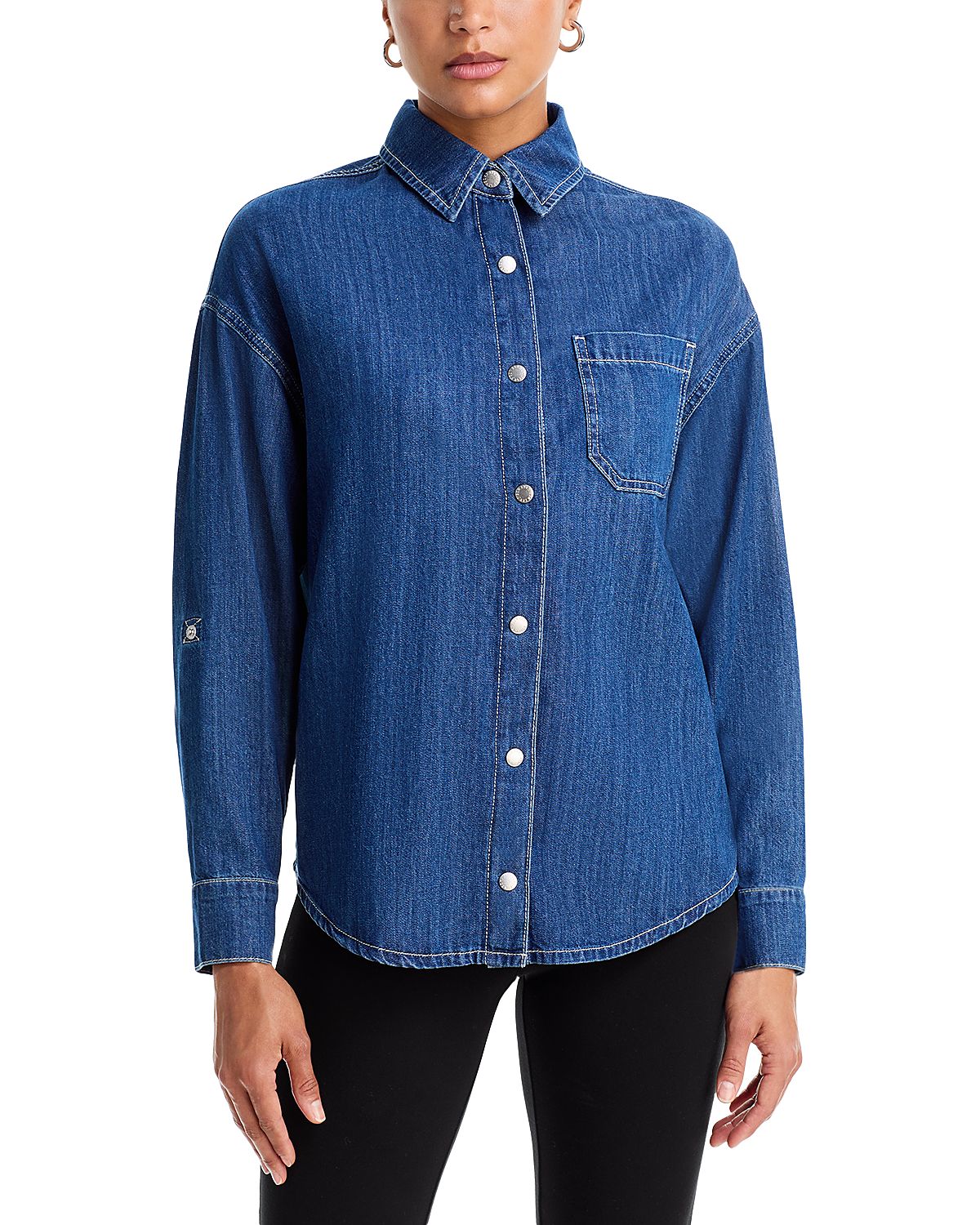 L'Agence Jorah Cotton Relaxed Long Sleeve Shirt