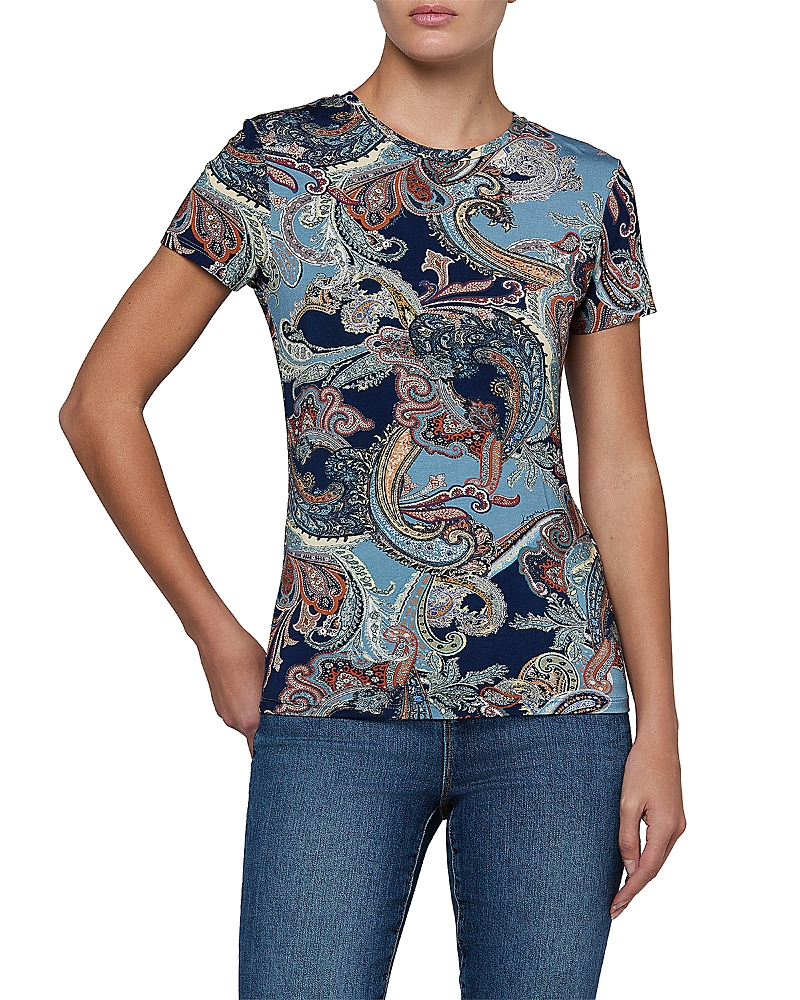 L'Agence Ressi Crewneck Short Sleeve Top