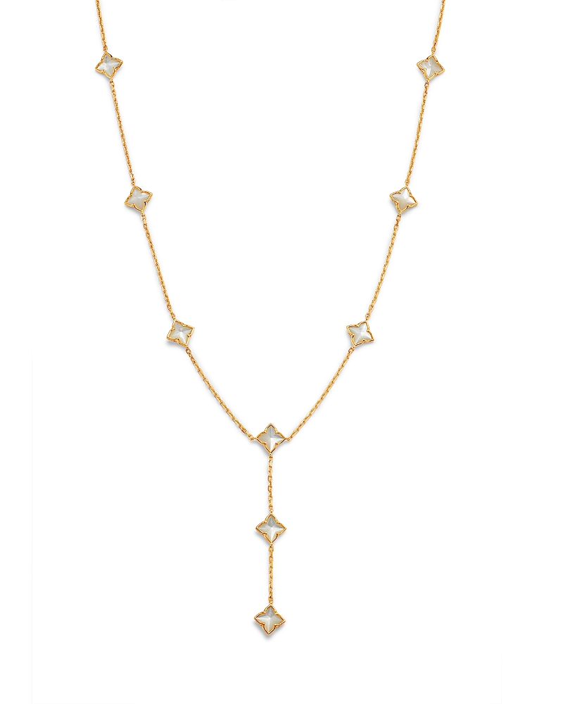 Roberto Coin 18K Yellow Gold Venetian Princess Mother of Pearl Lariat Necklace, 15-17