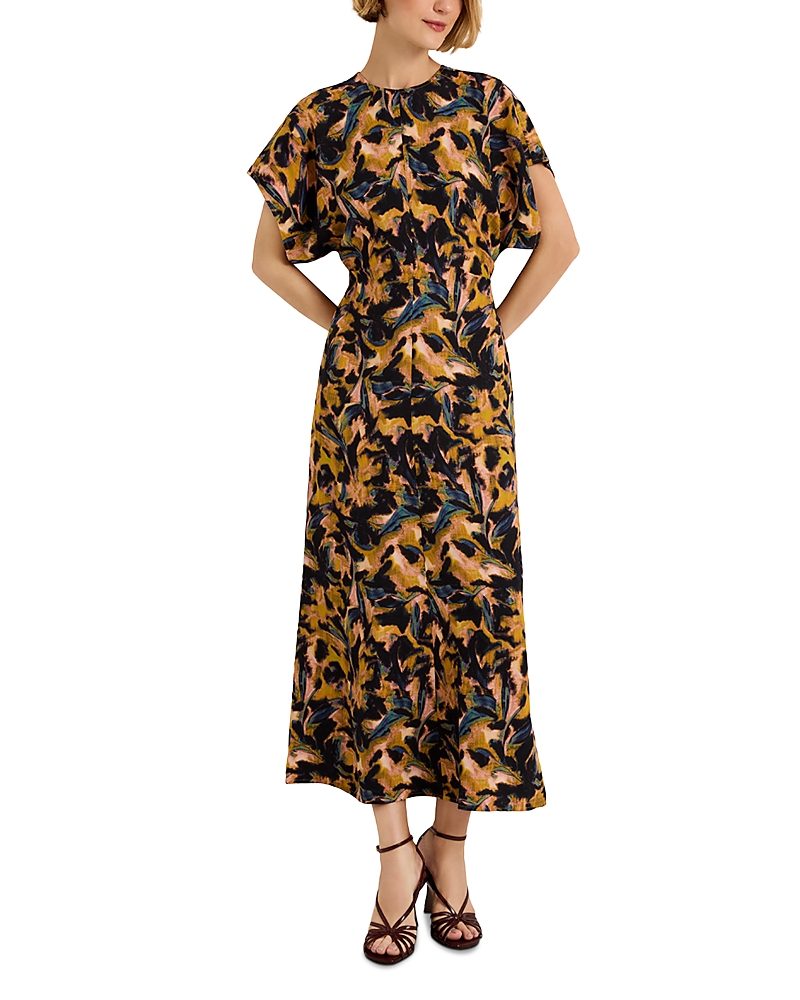 Marie Oliver Kamari Printed Round Neck Dress