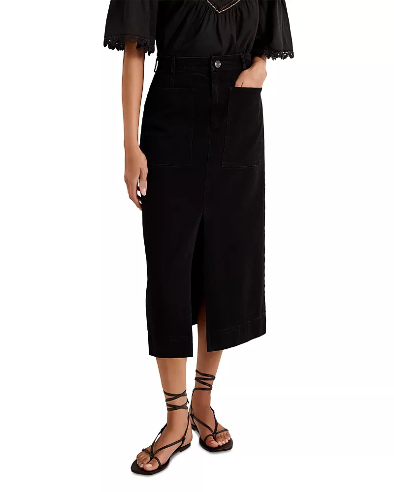 Marie Oliver Leighton Cotton Midi Skirt