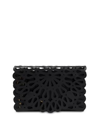 McCall Laser Cut Leather Clutch