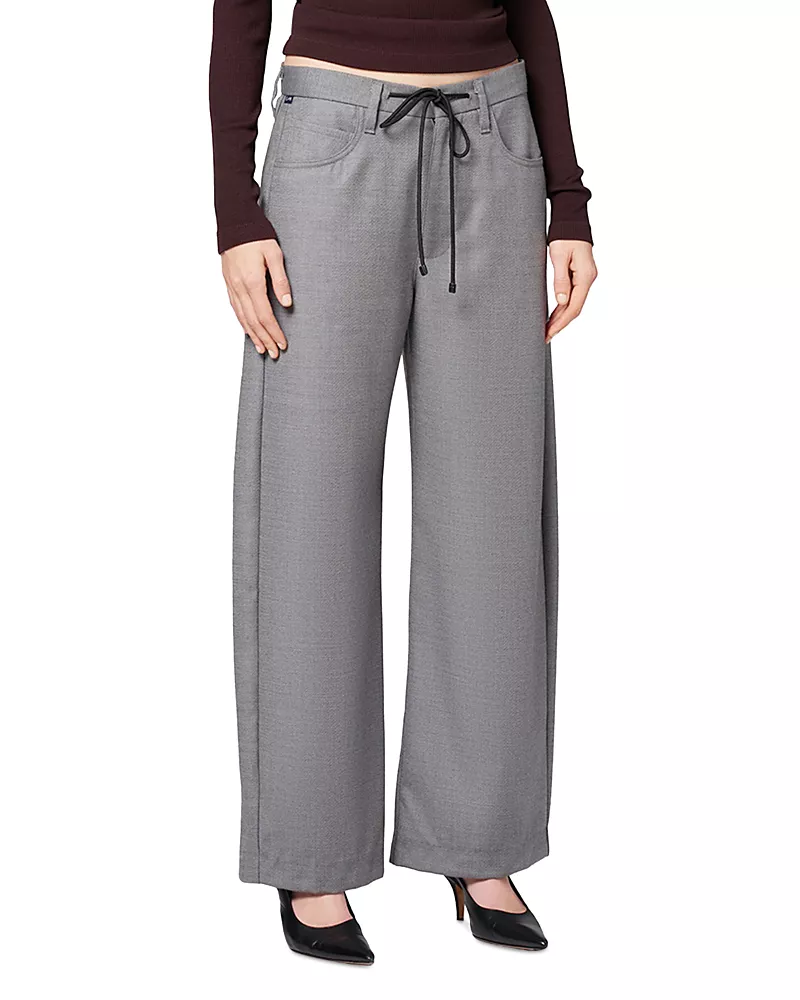 Citizens of Humanity Brynn Wool Drawstring Waist Wide Leg Pants
