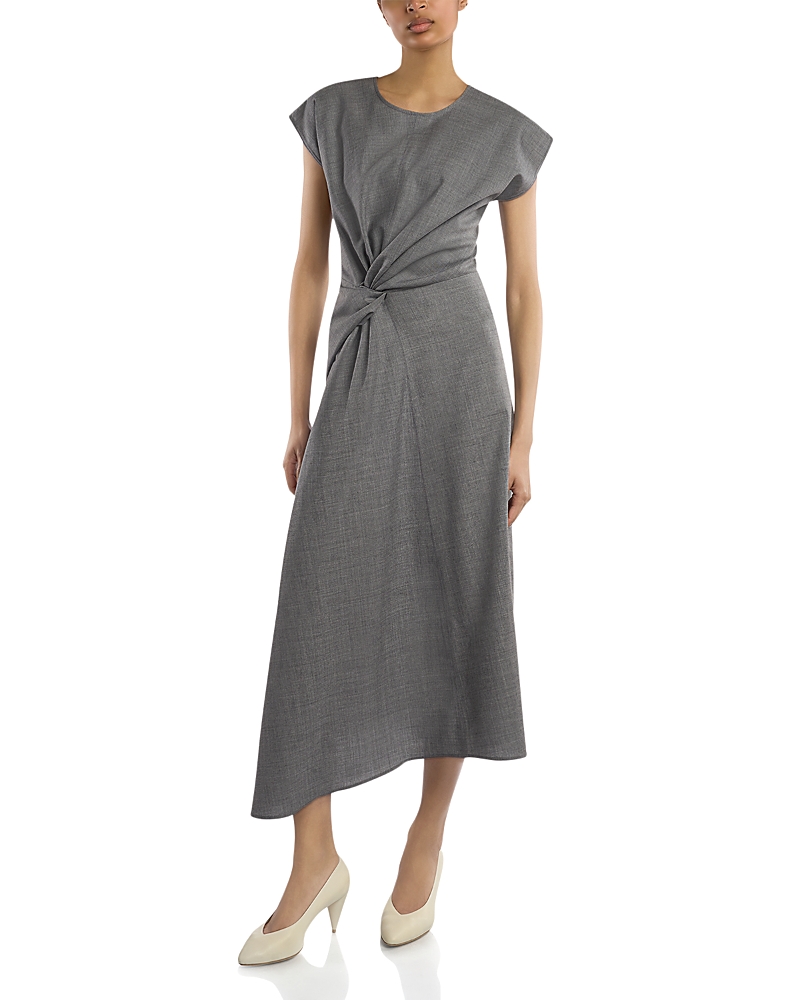 Victoria Beckham Aria Twisted Midi Dress