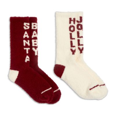 Women's CozyChic Holiday Socks, 2 Pairs