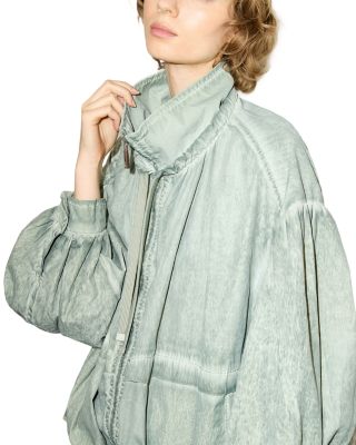 Visiera Nylon Oversized Bomber Jacket