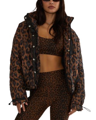 Harvie Quilted Leopard Print Jacket