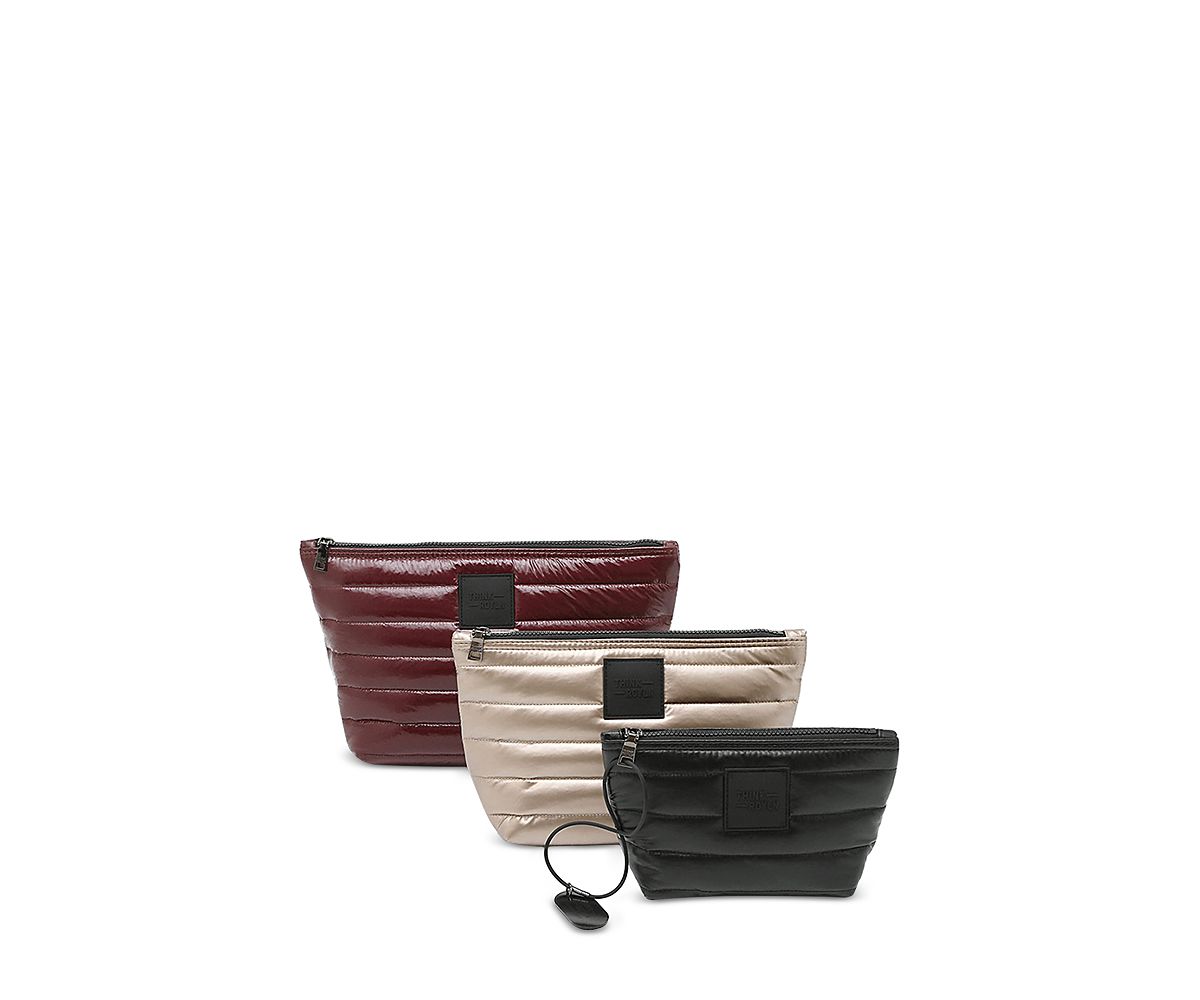Think Royln Travel Trio Quilted Organizational Pouches