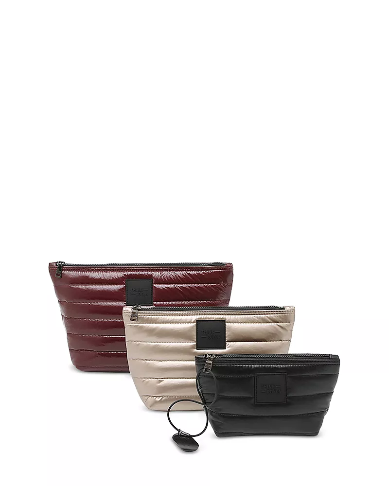 Think Royln Travel Trio Quilted Organizational Pouches
