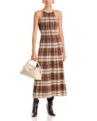 Louisa Heritage Brown Plaid Dress