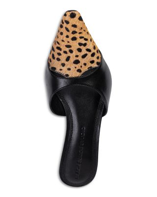 Snip Toe Leather Mules