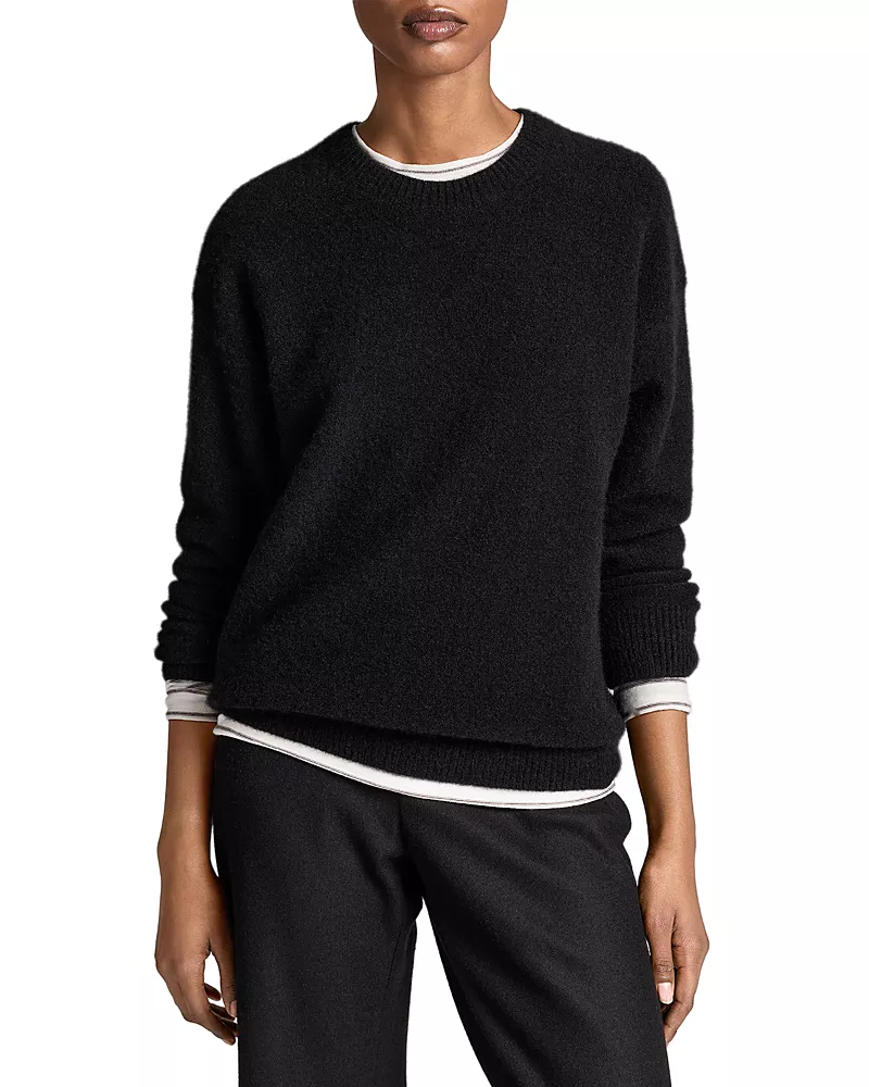 Vince Cashmere Blend Classic Crewneck Top