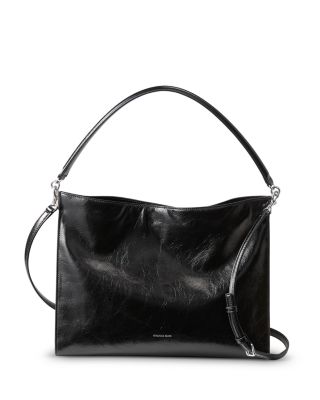 Crinkle Leather Shoulder Bag