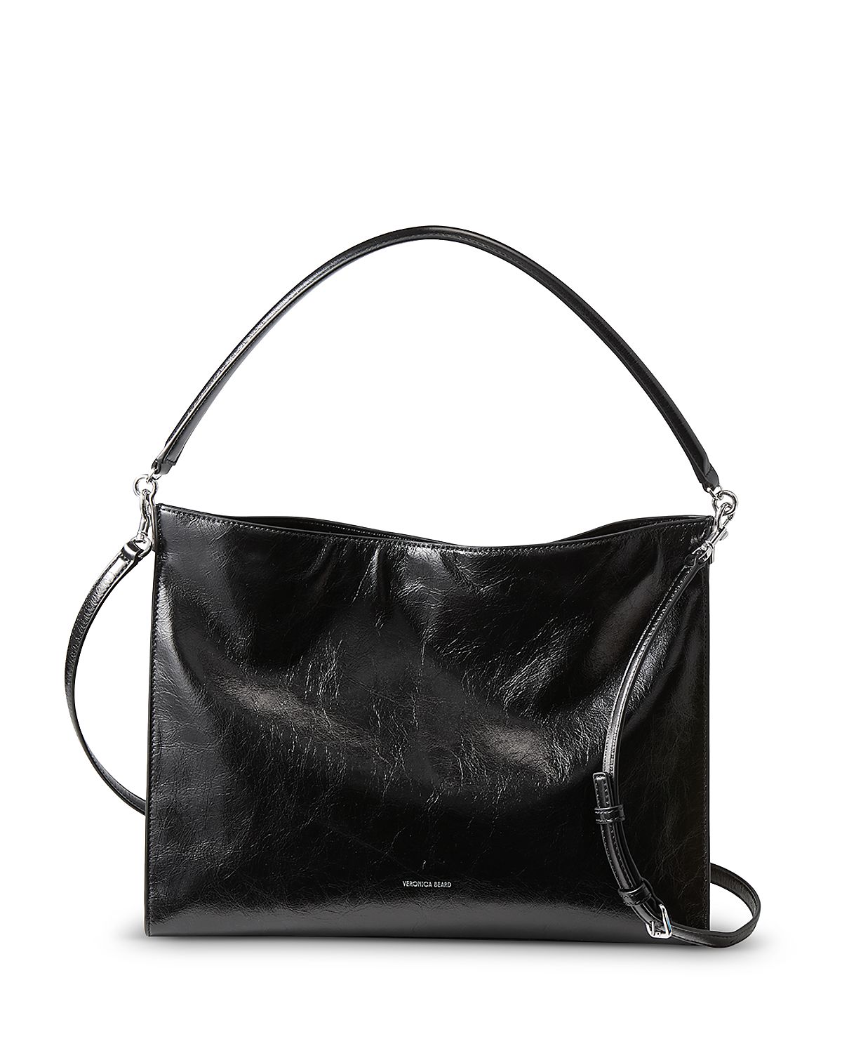 Veronica Beard Crinkle Leather Shoulder Bag