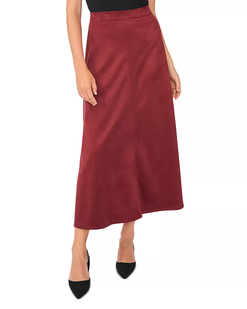 Vince Camuto Faux Suede A Line Skirt
