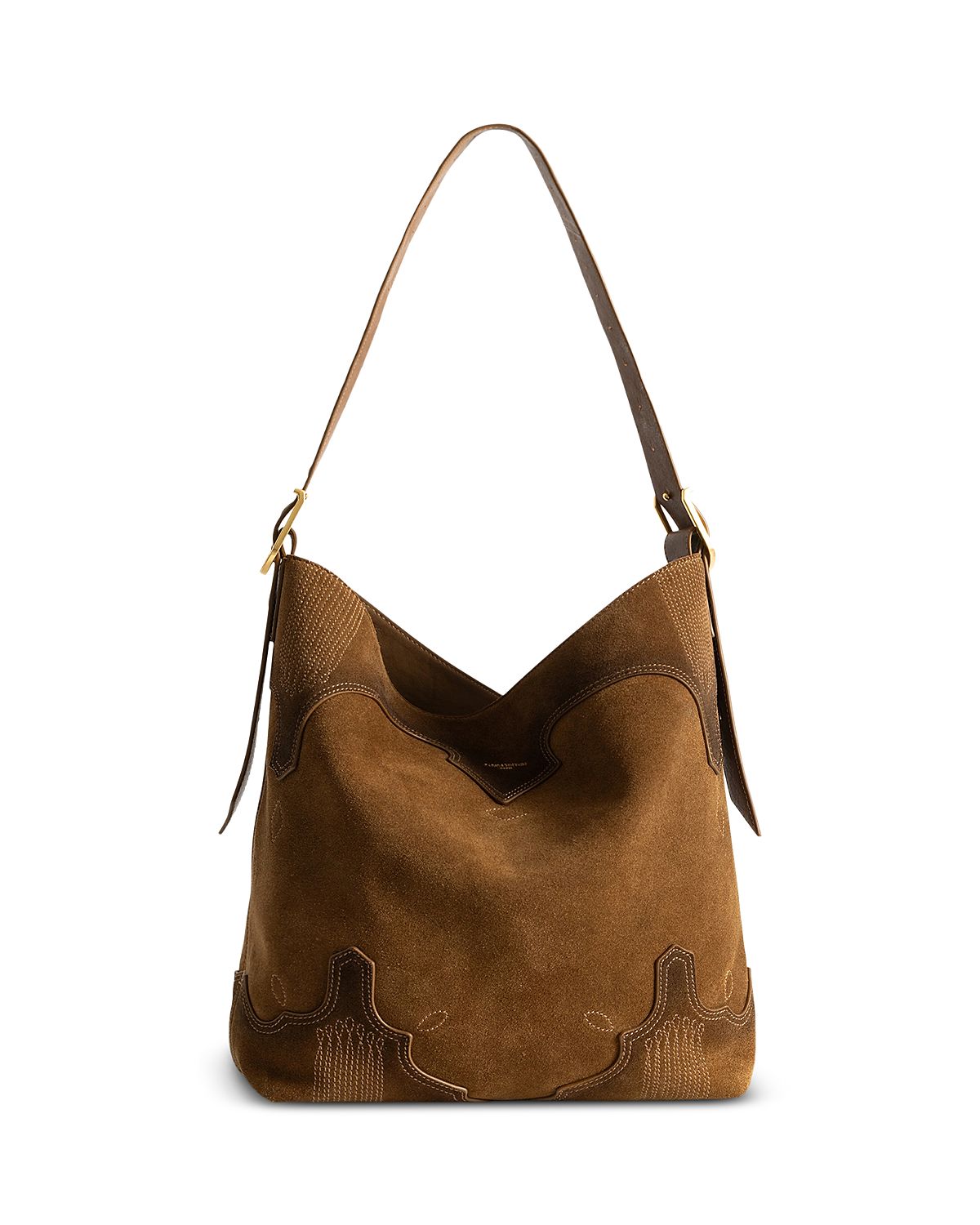 Zadig & Voltaire Jane Suede Western Hobo Bag