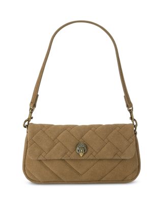 Pickle Small Stitched Suede Shoulder Bag