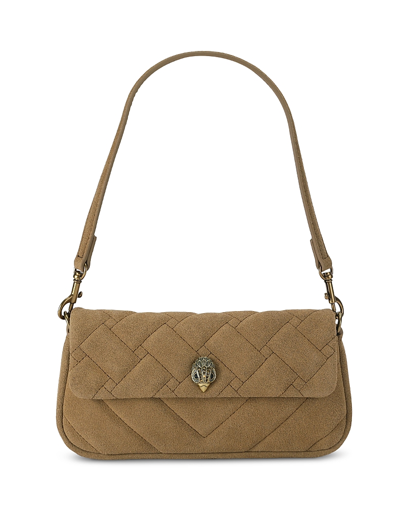 Kurt Geiger London Pickle Small Stitched Suede Shoulder Bag