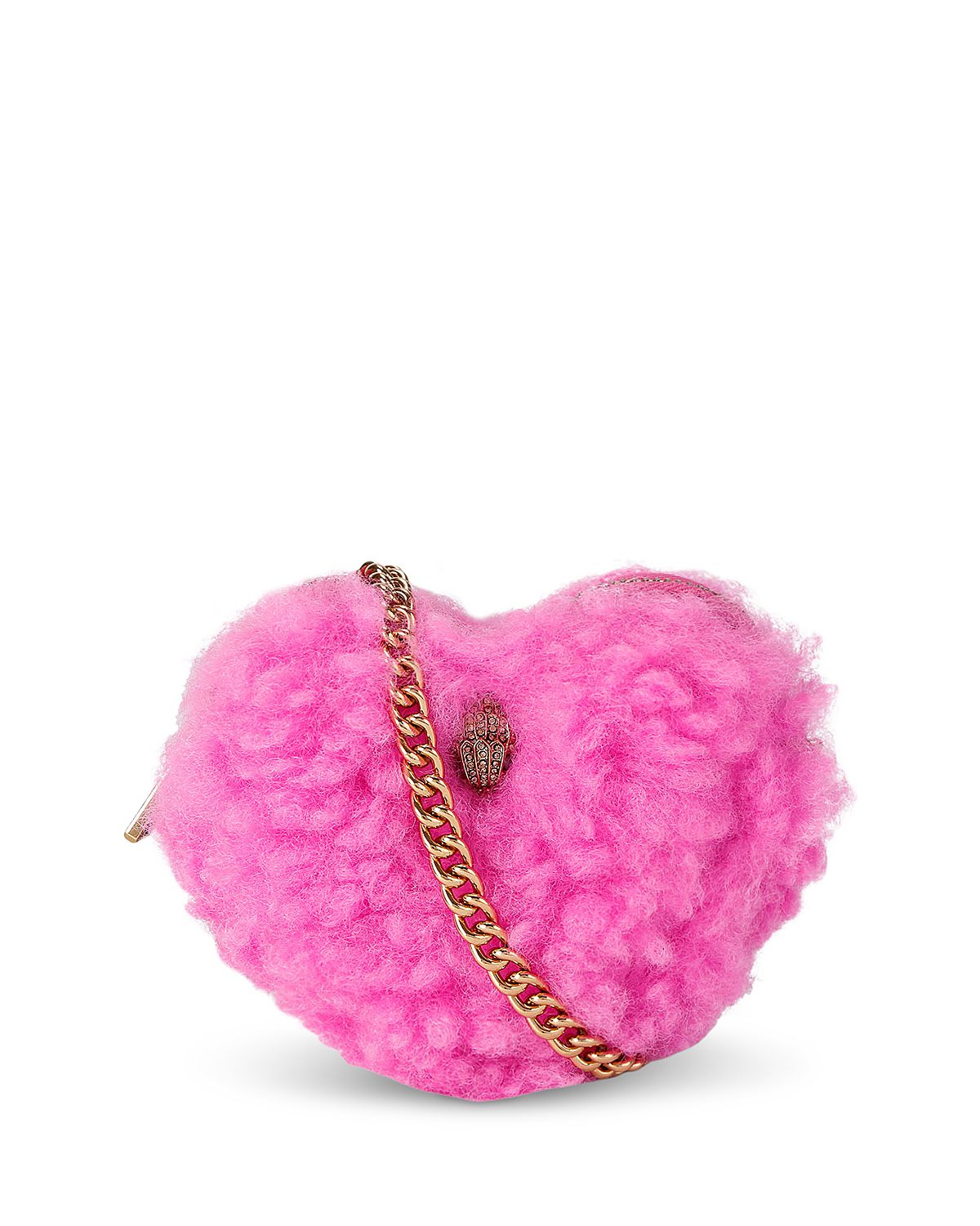 Kurt Geiger London Micro Faux Fur Heart Mini Bag