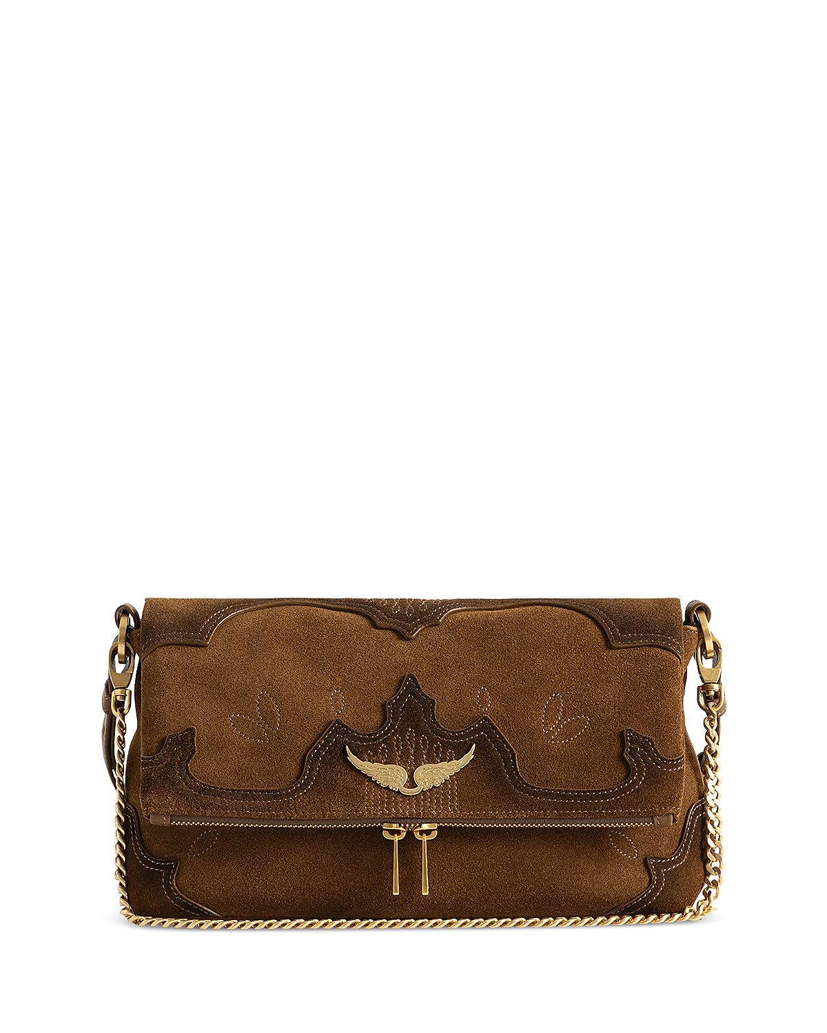 Zadig & Voltaire Rocky Ii Western Suede Shoulder Bag
