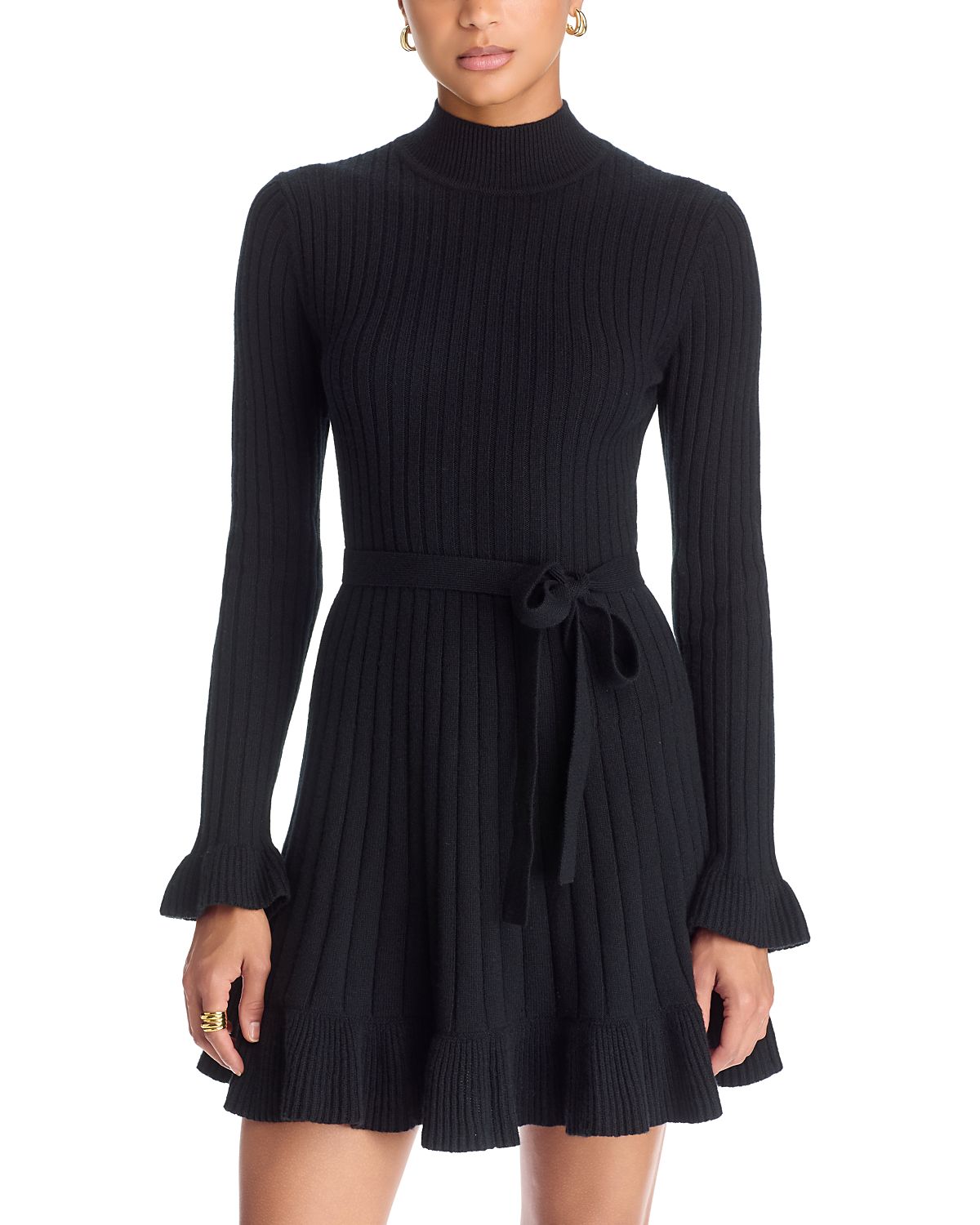 Paige Sandria Ribbed Mini Sweater Dress
