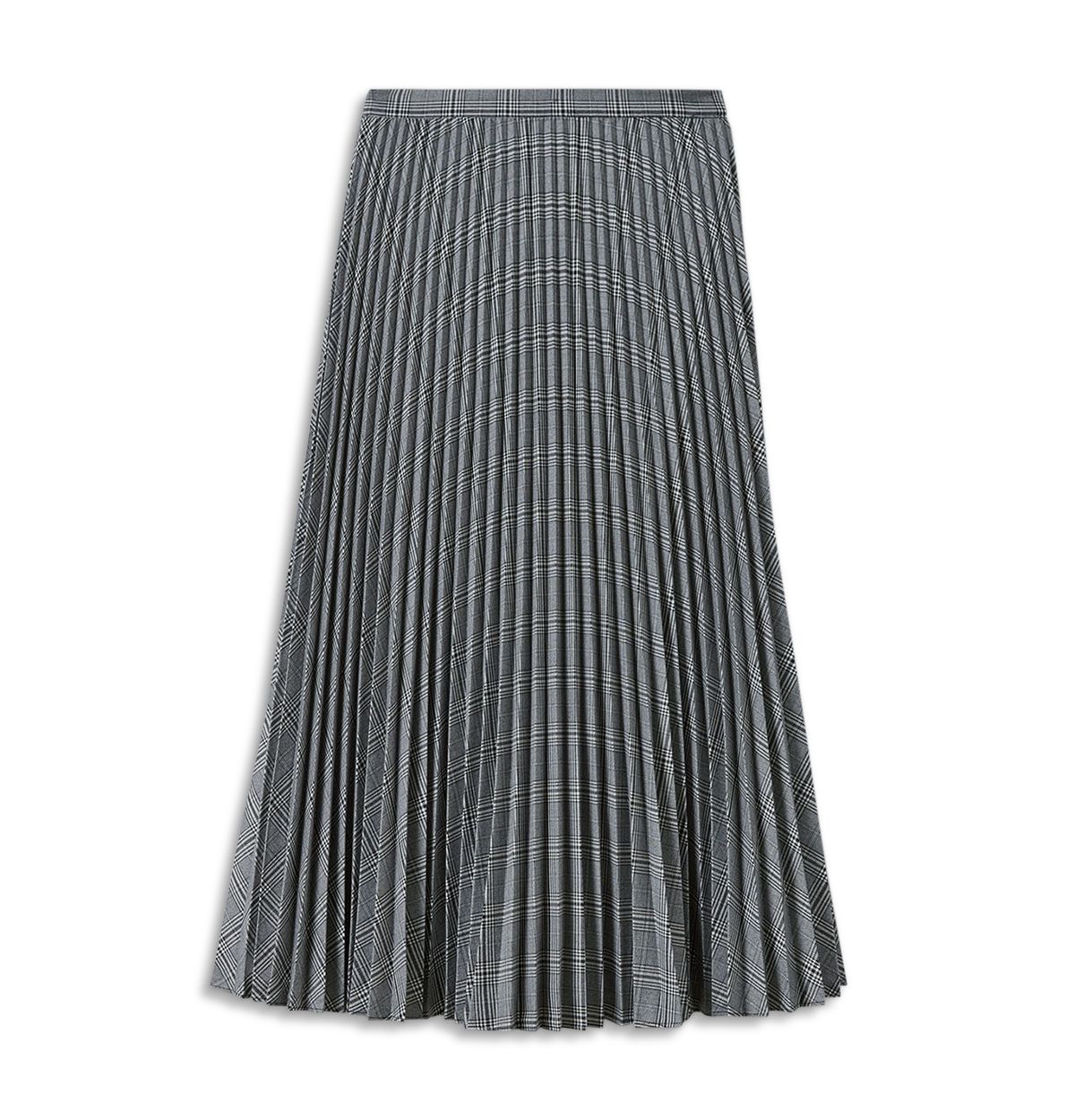 Petites Check Pleated Midi Skirt thumbnail 7