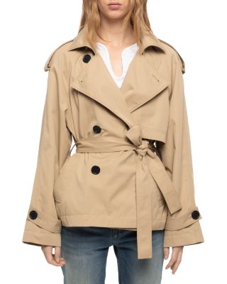 Kivana Cotton Belted Trench Jacket