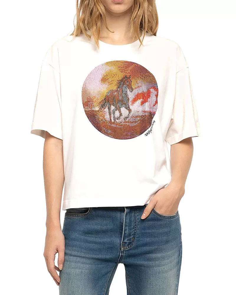 Zadig & Voltaire Taida Cotton Embellished Tee