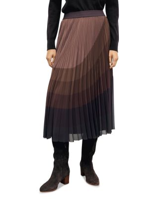 Gerard Darel Taryn Pleated Midi Skirt