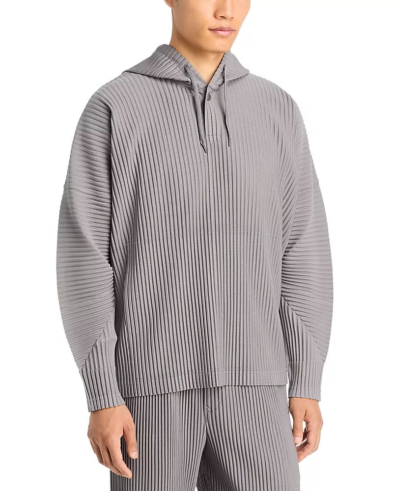 Homme PLISSE Issey Miyake Banded Relaxed Drawstring Hoodie