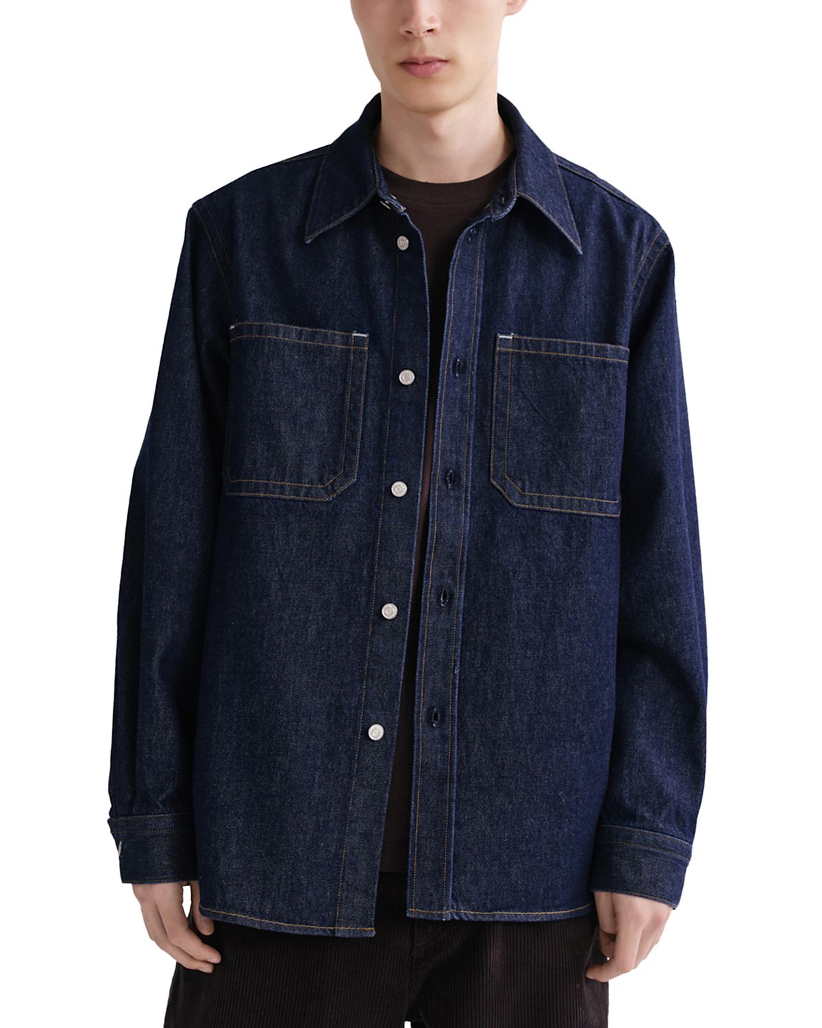 Agolde Craven Cotton Denim Pocket Shirt