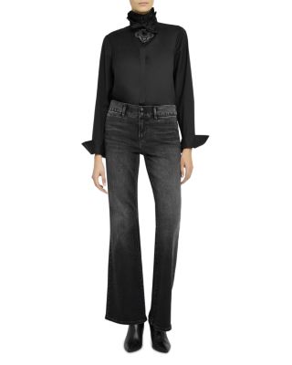 Rocco Ruffled Tie Neck Blouse