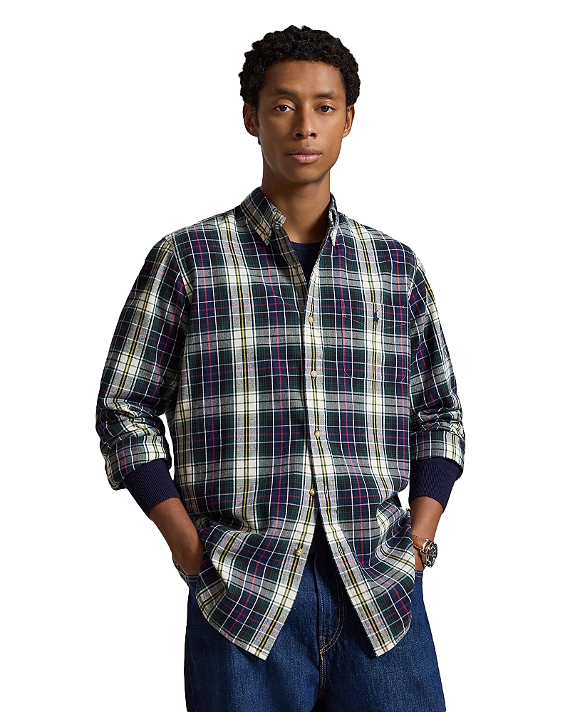 Polo Ralph Lauren Classic Fit Cotton Plaid Brushed Oxford Shirt