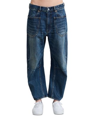 Bella Utility High Rise Ankle Boyfriend Jeans in Indigo