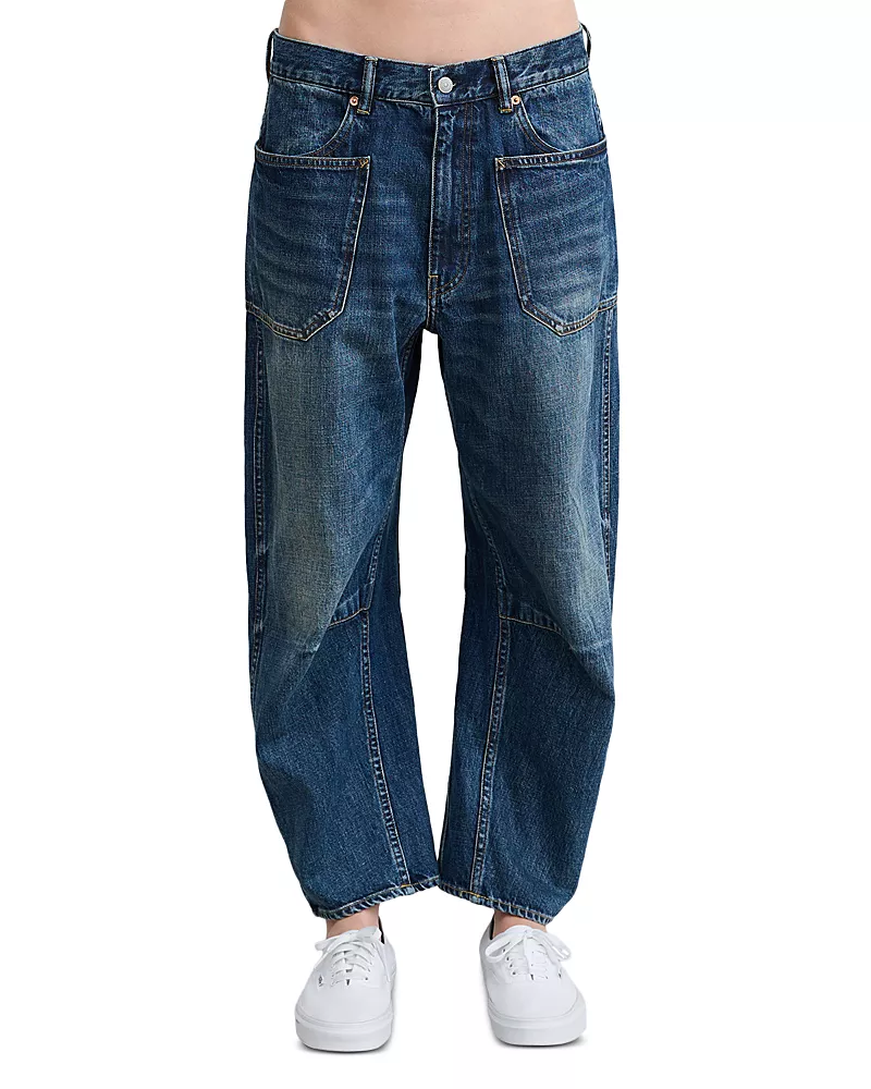 Denimist Bella Utility High Rise Ankle Boyfriend Jeans in Indigo