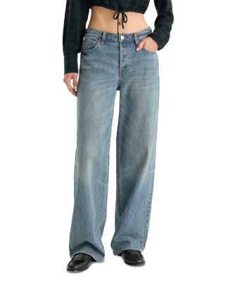Vintage High Rise Wide Leg Jeans in Indigo1338