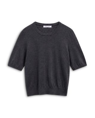 Reine Merino Wool Short Sleeve Sweater