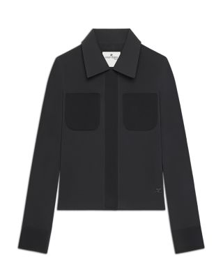 Two Pocket Voile Long Sleeve Shirt
