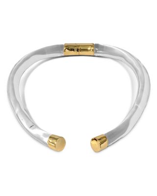 Alexis Bittar Liquid Lucite Capped Structural Collar Necklace, 5