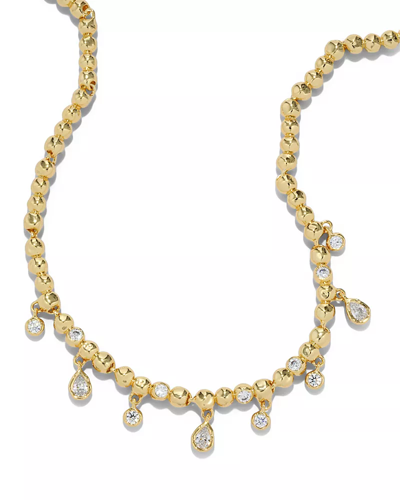 Alexis Bittar Asterales Cubic Zirconia Charm Necklace, 15.5