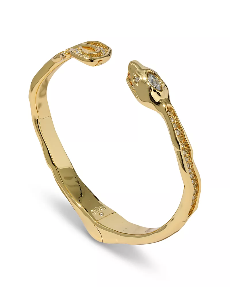 Alexis Bittar Serpent Crystal Cuff Bracelet