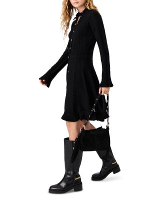 Rouras Ruffled Knit Dress - thumbnail 6