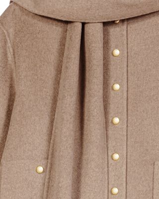 Genest Wool Blend Hooded Short Coat - thumbnail 8