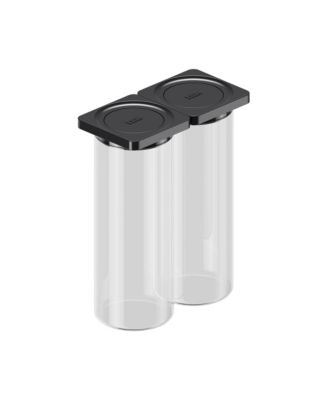  Press Glass Large 2 Pack Food Storage Canister