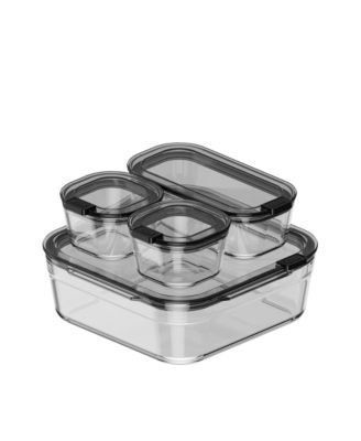  Stack Glass Container, Family Set of 4