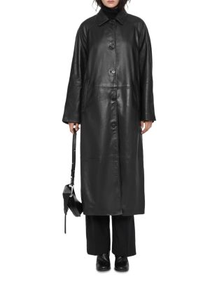 Orville Leather Long Coat