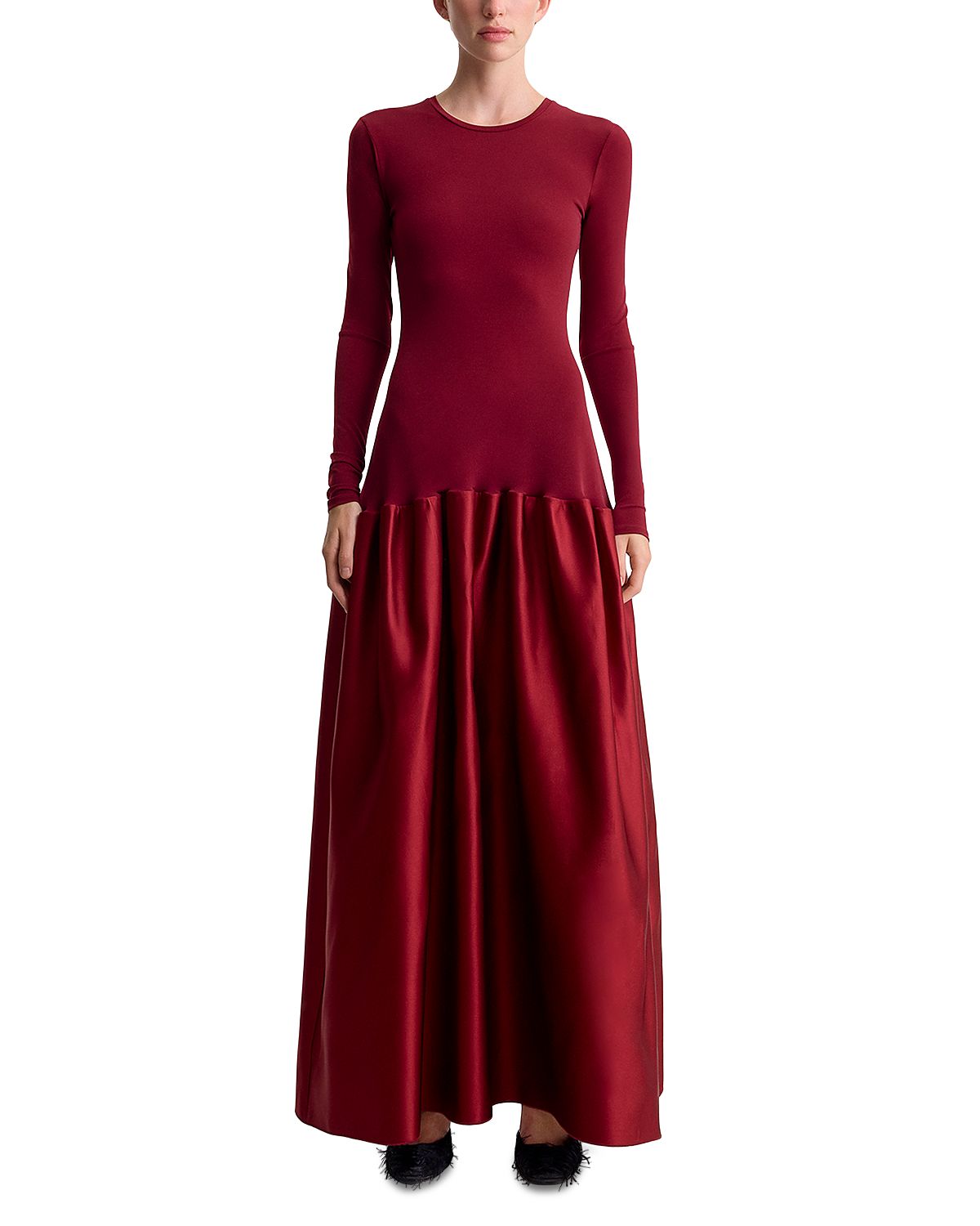 Fforme Catrin Mixed Media Flared Dress
