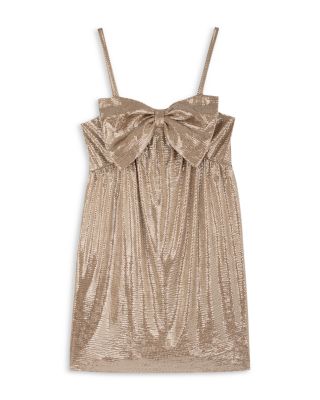 Girls' Gold Foil Dot Babydoll Dress - Big Kid